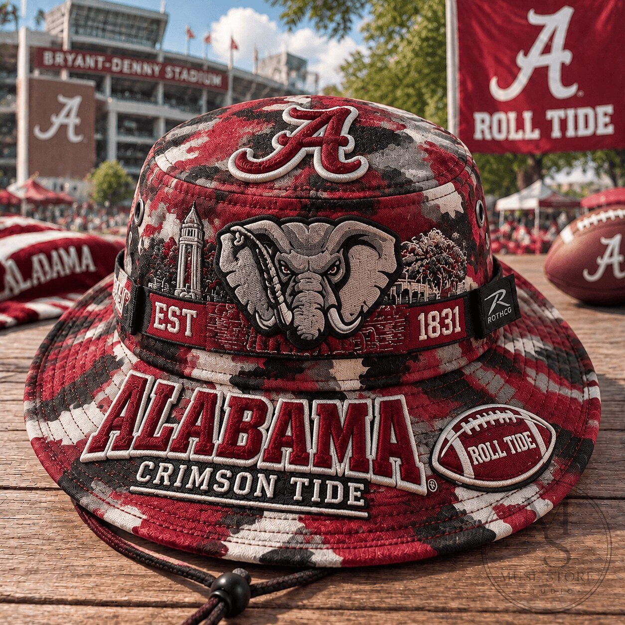 Alabama Crimson Tide Camouflage Boonie Hat