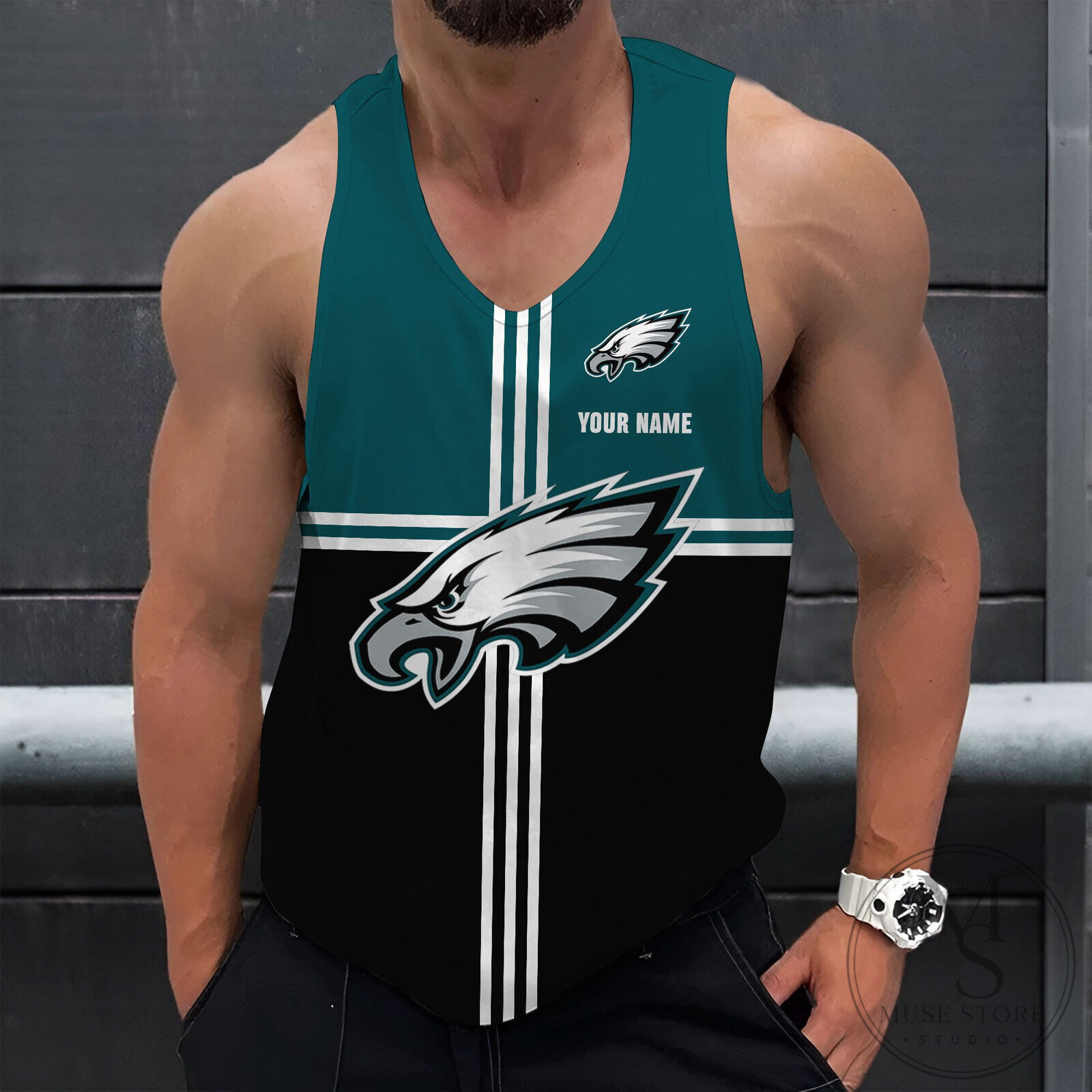 NFL Teams Philadelphia Eagles Personalized Tank Top Shirt