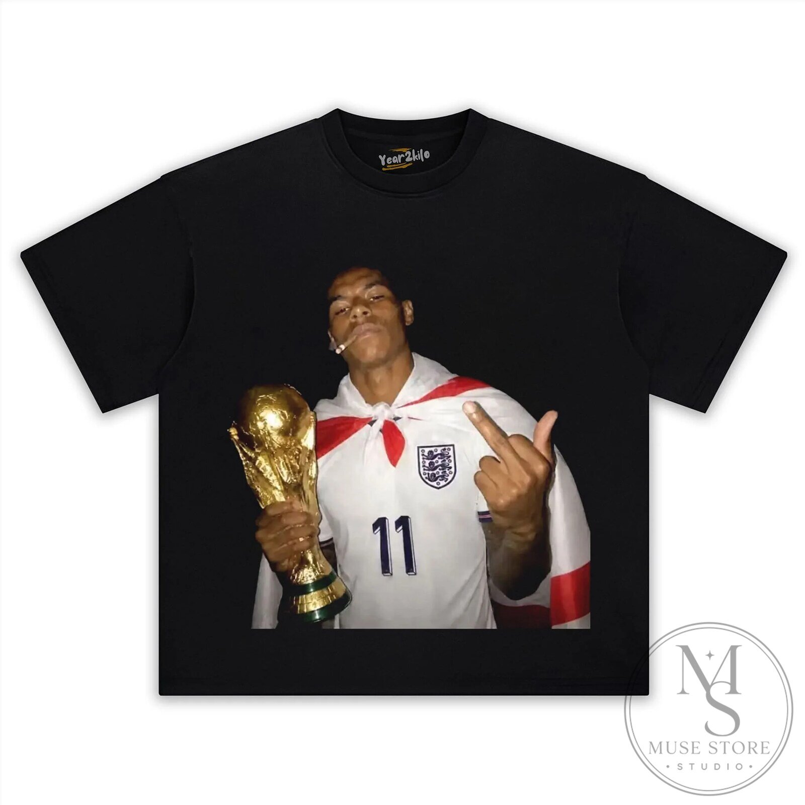 England World Cup Champion T-Shirt featuring Marcus Rashford 1 England World Cup Champion T-Shirt featuring Marcus Rashford