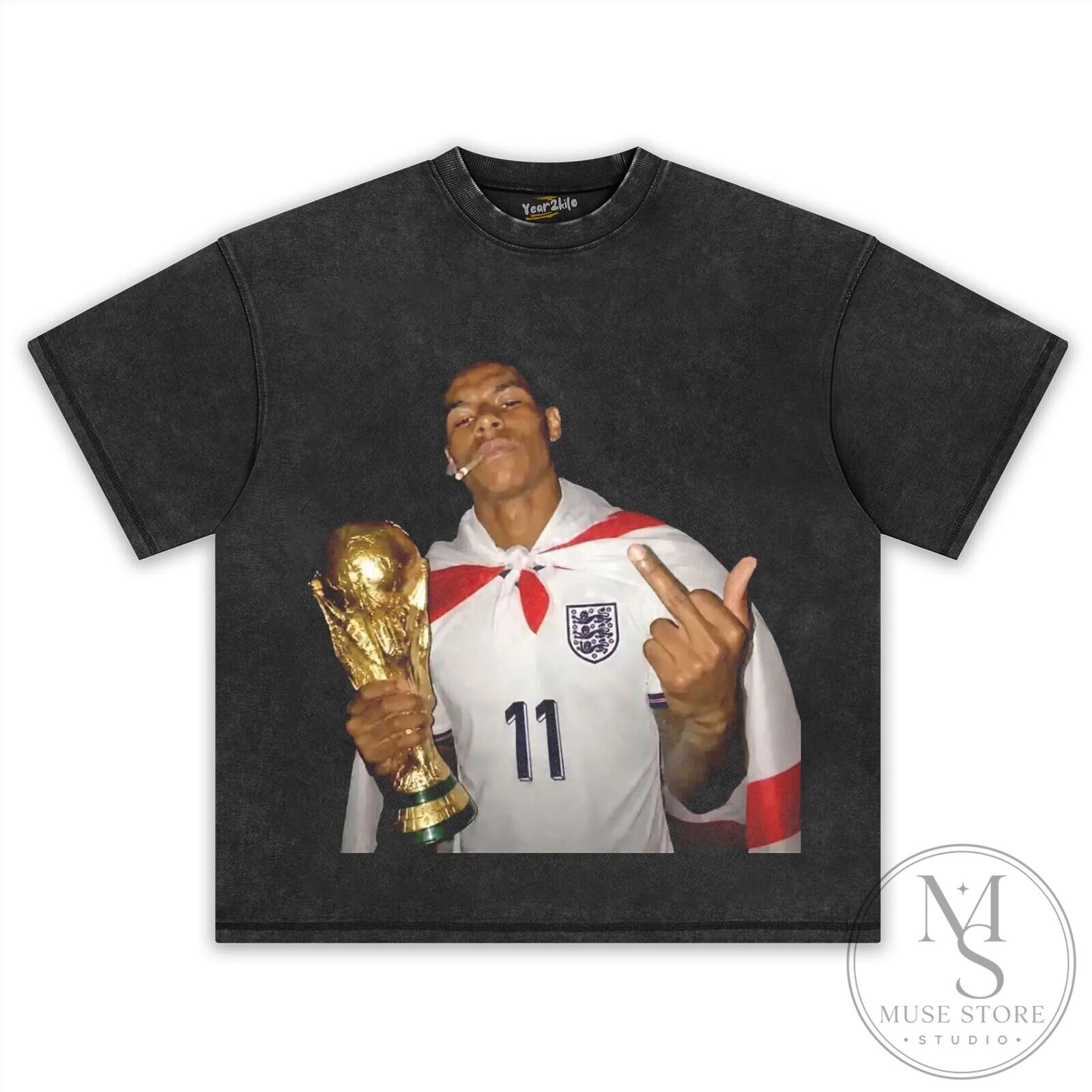 England World Cup Champion T-Shirt featuring Marcus Rashford 12 England World Cup Champion T-Shirt featuring Marcus Rashford