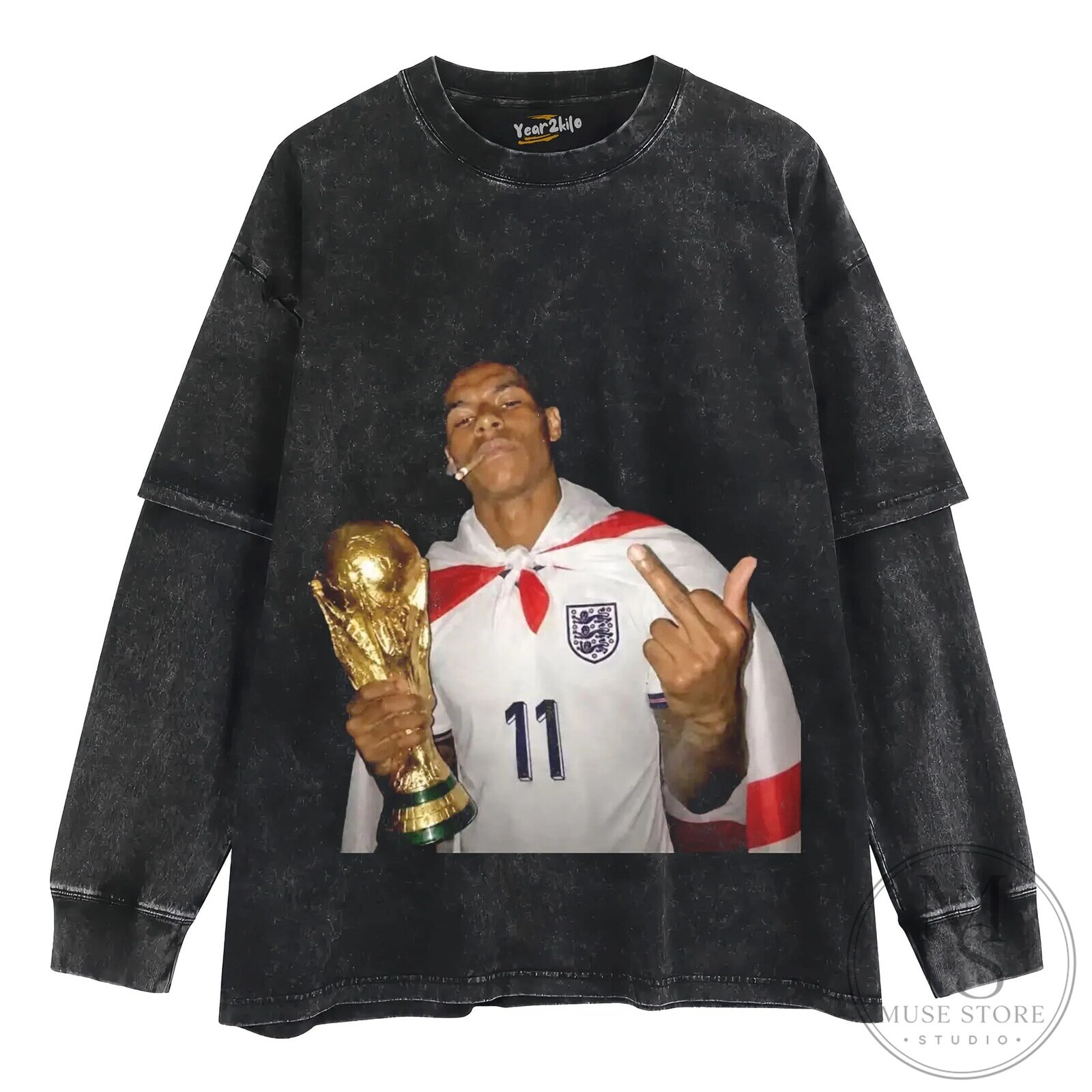 England World Cup Champion T-Shirt featuring Marcus Rashford 14 England World Cup Champion T-Shirt featuring Marcus Rashford