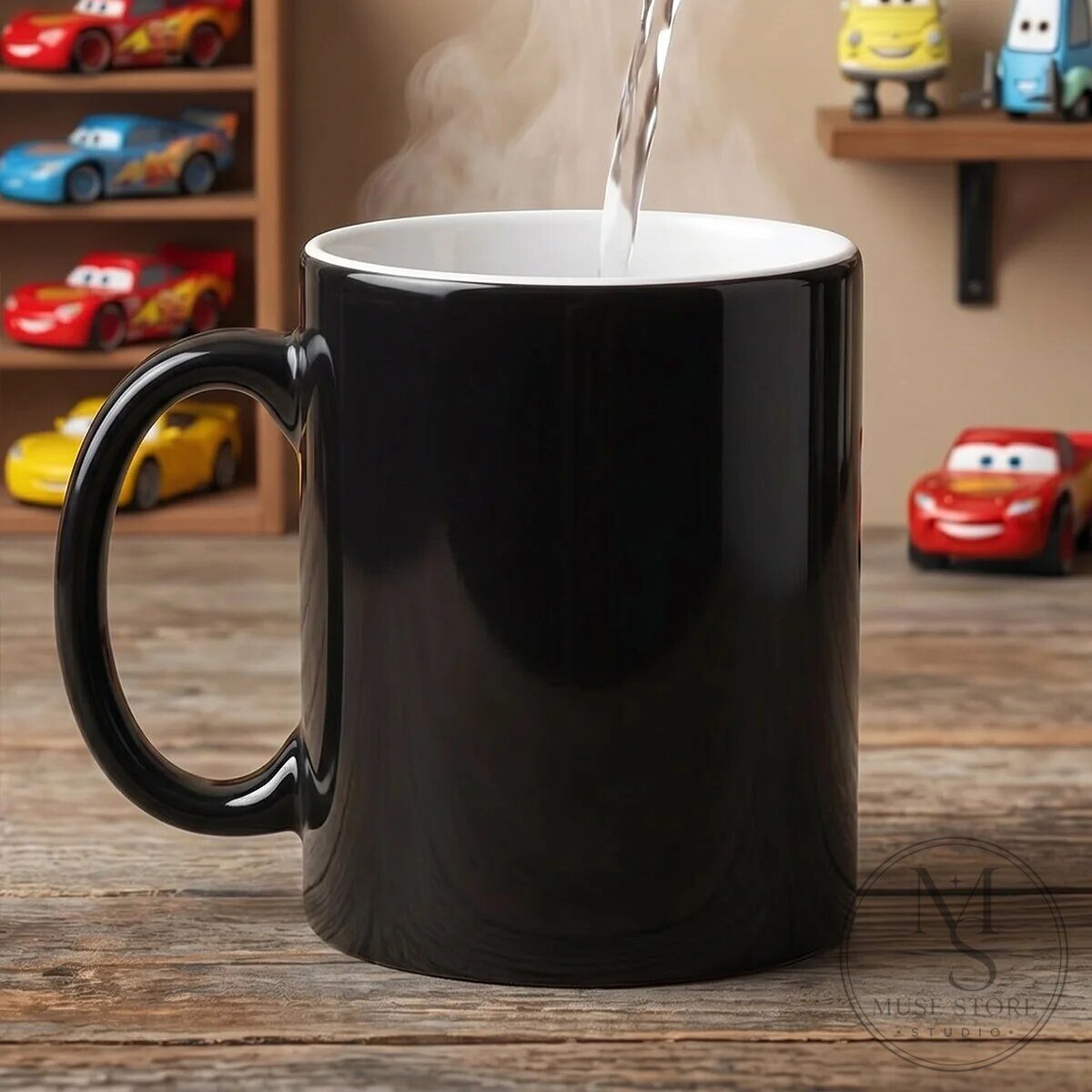 Daddy's Pit Crew Magic Mug - Personalized Disney Cars Coffee Cup Gift 11 Daddy
