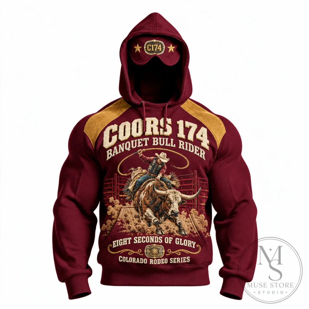 Coors Banquet Bull Rider Eight Seconds of Glory Colorado Rodeo Series Hoodie Coors Banquet Bull Rider Eight Seconds of Glory Colorado Rodeo Series Hoodie