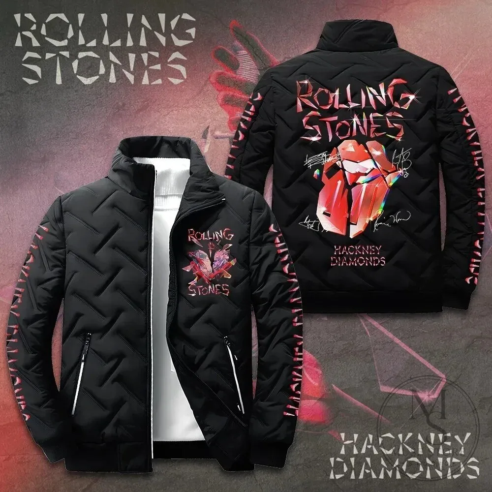 Rolling Stones Hackney Diamonds Album Art Puffer Jacket