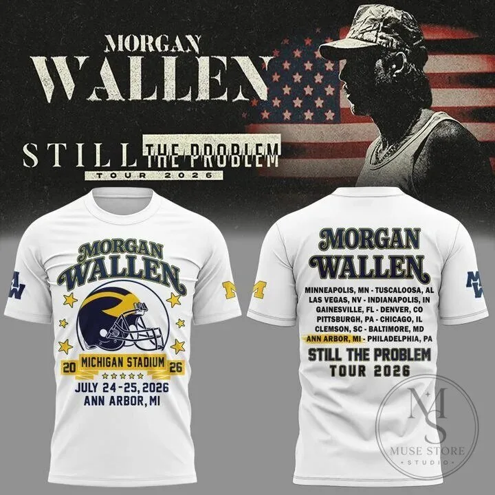 2026 Still The Problem Tour T-Shirt for Morgan Wallen - Michigan Wolverines Football Design 2 2026 Still The Problem Tour T-Shirt for Morgan Wallen - Michigan Wolverines Football Design
