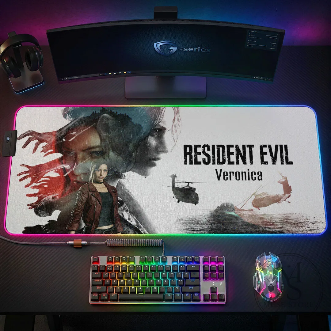 Resident Evil Veronica Gaming Desk Mat, Claire Redfield Mouse Pad