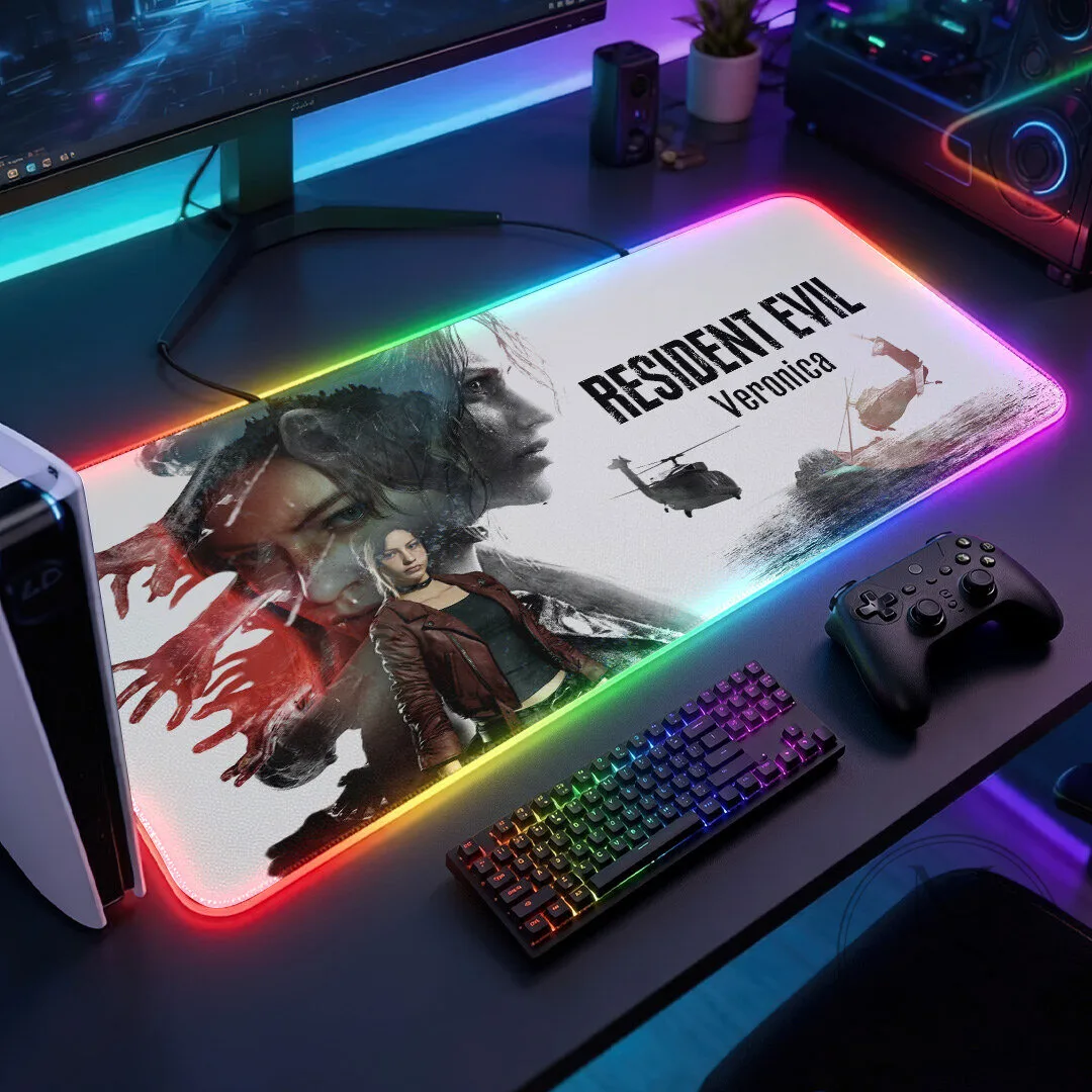 Resident Evil Veronica Gaming Desk Mat, Claire Redfield Mouse Pad 9 Resident Evil Veronica Gaming Desk Mat, Claire Redfield Mouse Pad