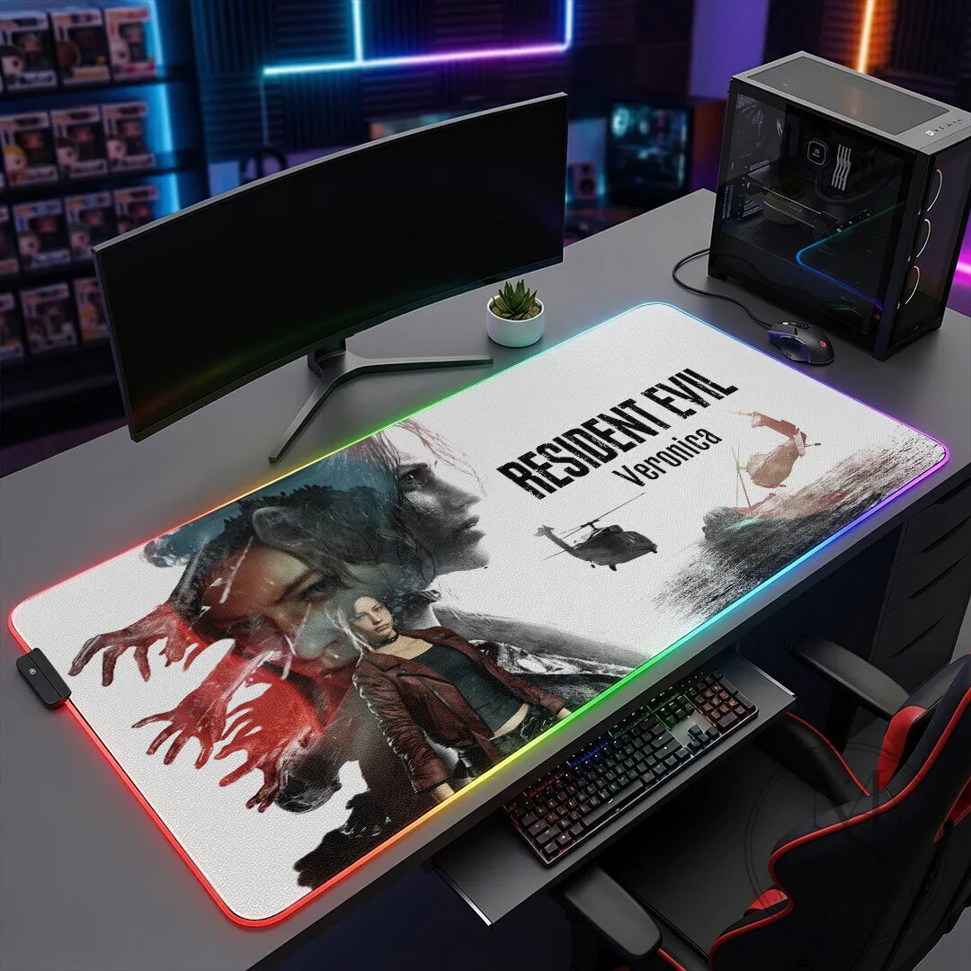 Resident Evil Veronica Gaming Desk Mat, Claire Redfield Mouse Pad 10 Resident Evil Veronica Gaming Desk Mat, Claire Redfield Mouse Pad