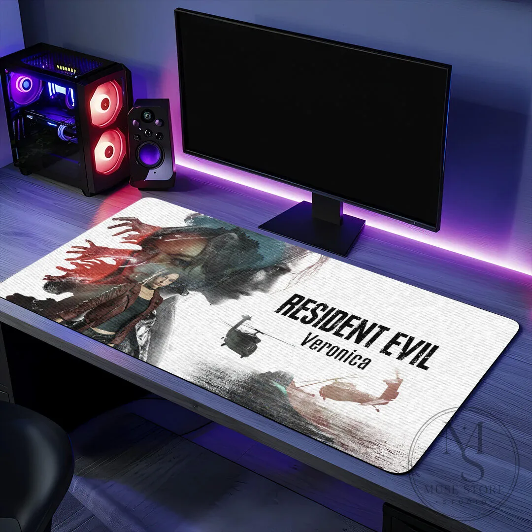 Resident Evil Veronica Gaming Desk Mat, Claire Redfield Mouse Pad 11 Resident Evil Veronica Gaming Desk Mat, Claire Redfield Mouse Pad