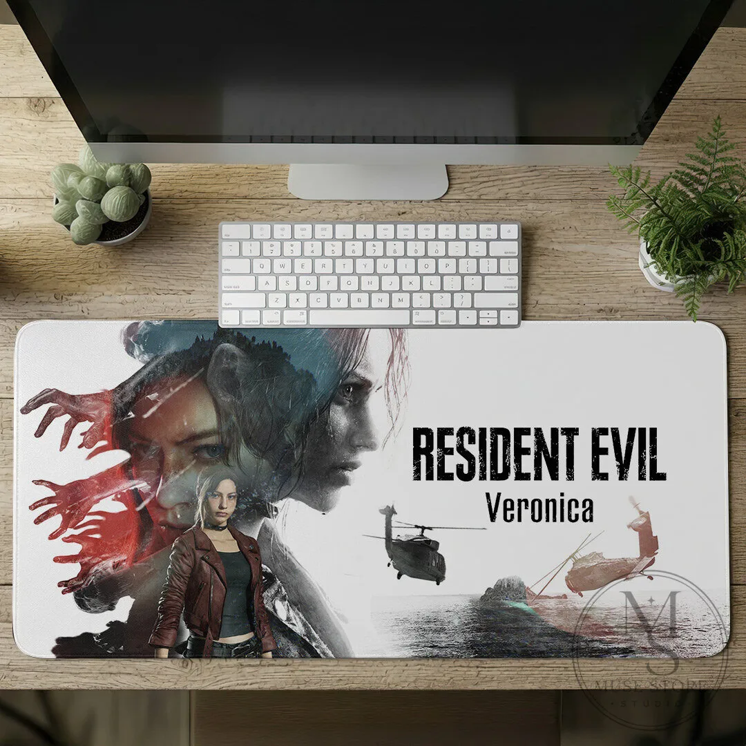 Resident Evil Veronica Gaming Desk Mat, Claire Redfield Mouse Pad 12 Resident Evil Veronica Gaming Desk Mat, Claire Redfield Mouse Pad