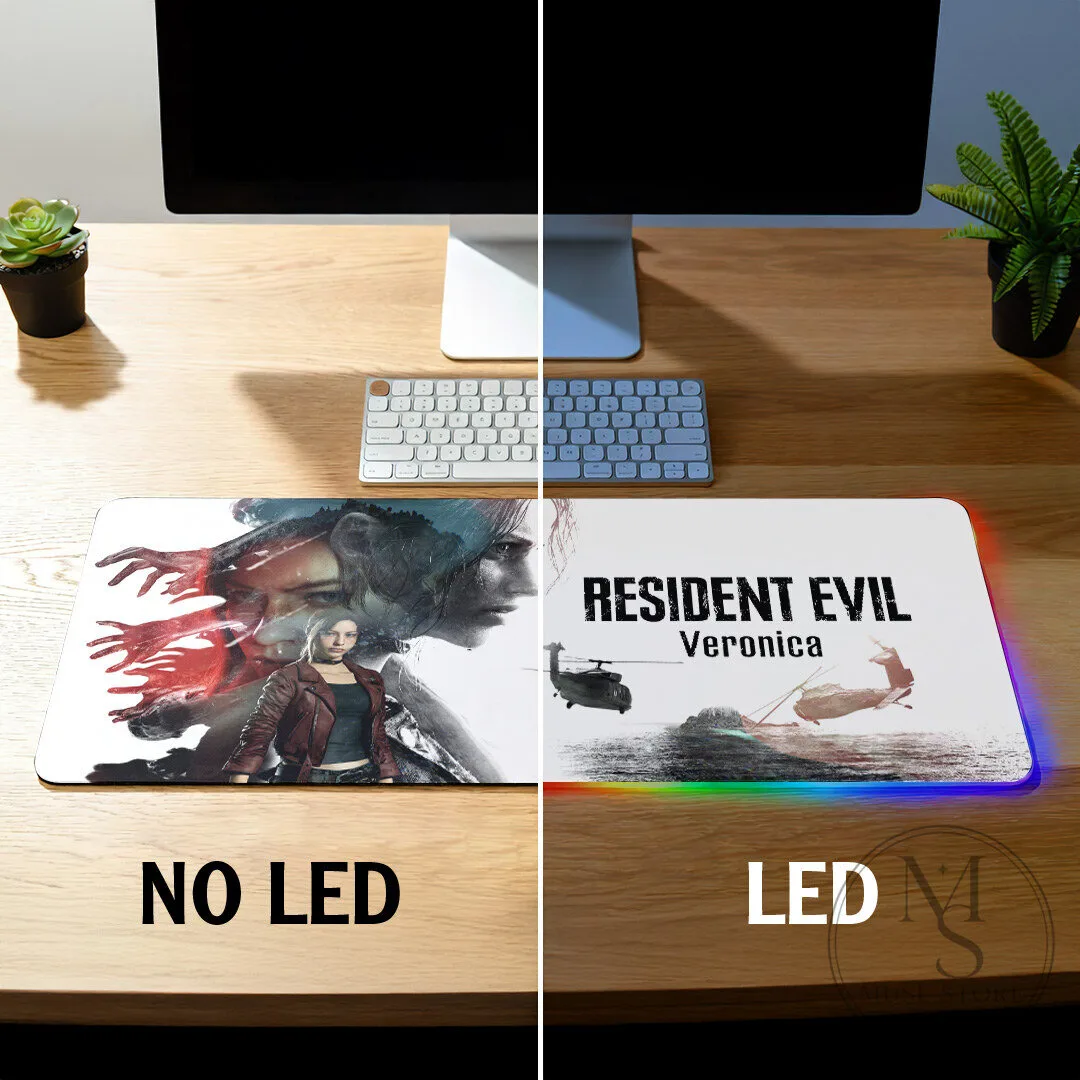 Resident Evil Veronica Gaming Desk Mat, Claire Redfield Mouse Pad 13 Resident Evil Veronica Gaming Desk Mat, Claire Redfield Mouse Pad