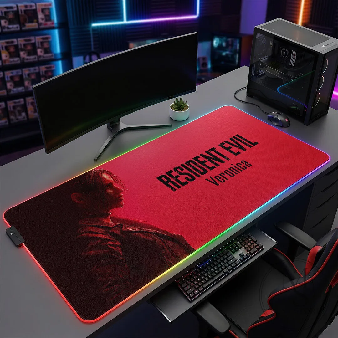 Resident Evil Veronica Custom Gaming Desk Mat with LED Lighting 12 Resident Evil Veronica Custom Gaming Desk Mat with LED Lighting