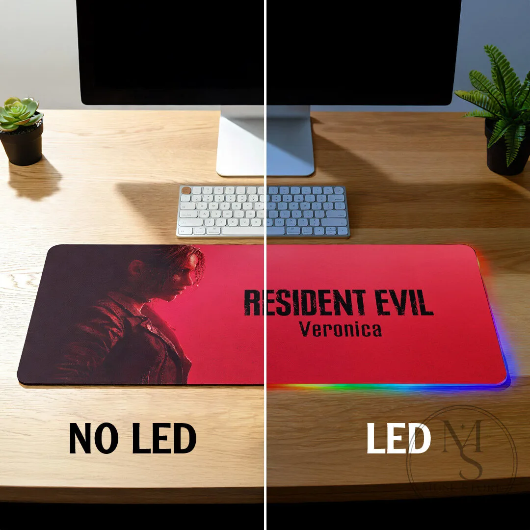 Resident Evil Veronica Custom Gaming Desk Mat with LED Lighting 15 Resident Evil Veronica Custom Gaming Desk Mat with LED Lighting