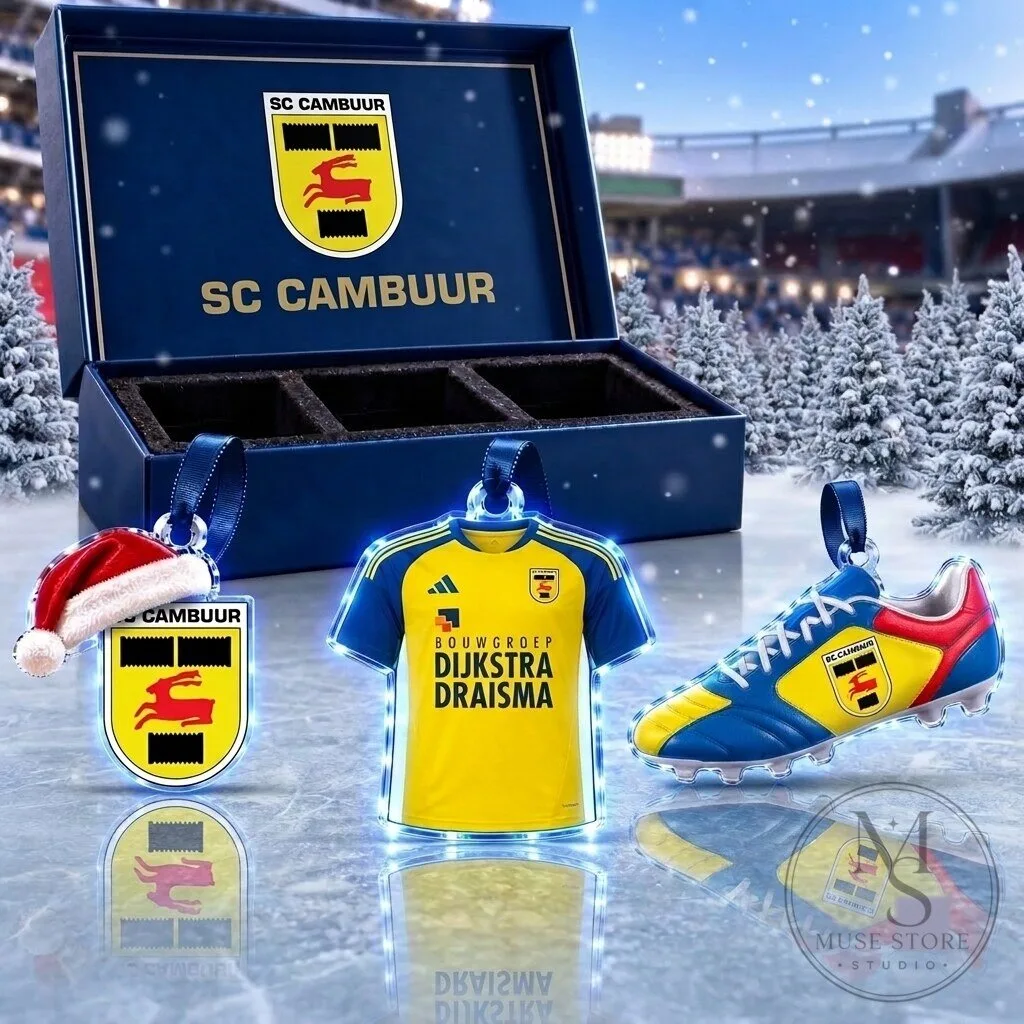 SC Cambuur Eredivisie Football Team Full Set Acrylic Christmas Ornaments