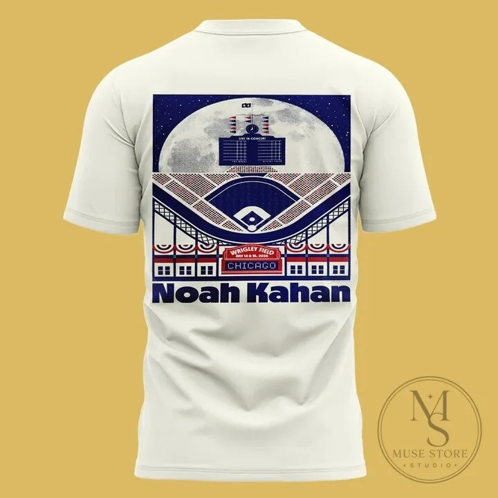 2026 The Great Divide Tour T-Shirt for Noah Kahan at Wrigley Field, Chicago Cubs 11 2026 The Great Divide Tour T-Shirt for Noah Kahan at Wrigley Field, Chicago Cubs