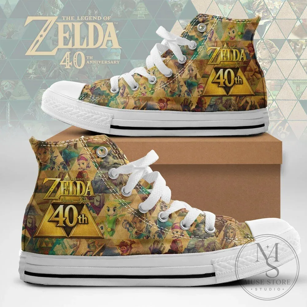 40th Anniversary High Top Canvas Sneakers from The Legend of Zelda