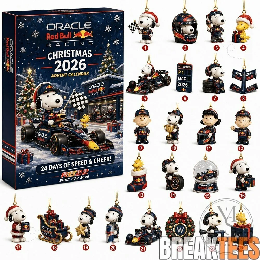 Snoopy Red Bull Racing Formula 1 Christmas 2026 Advent Calendar