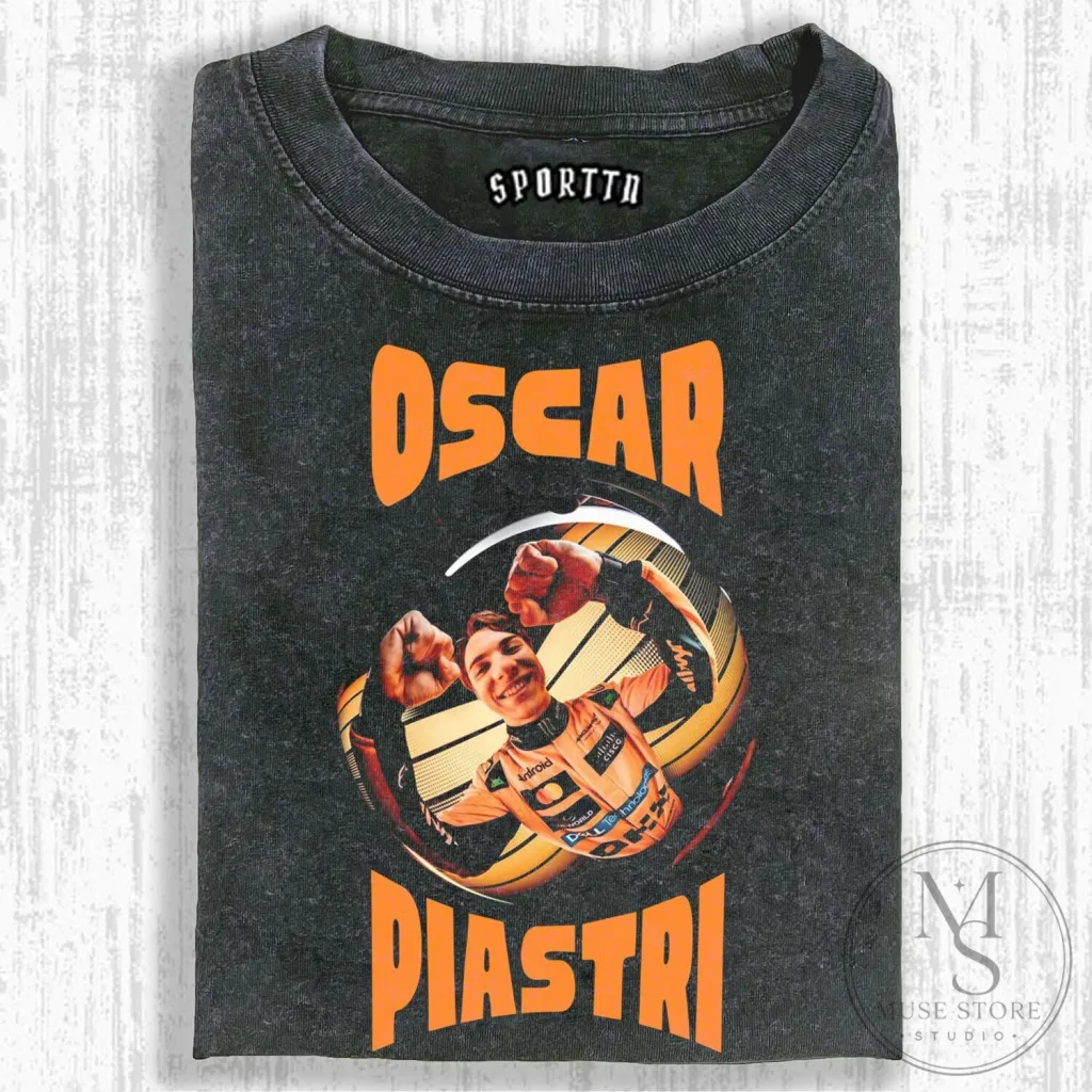Graphic T-Shirt Featuring Oscar Piastri, Formula 1 Racing Driver 36 Graphic T-Shirt Featuring Oscar Piastri, Formula 1 Racing Driver