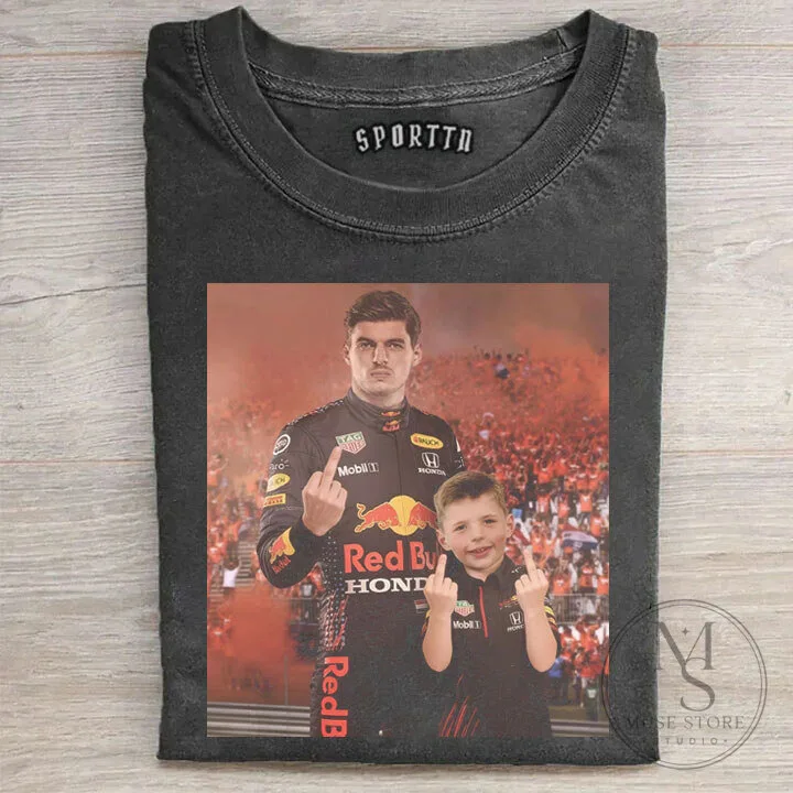 Formula One T-Shirt featuring Max Verstappen, the Racing Driver
