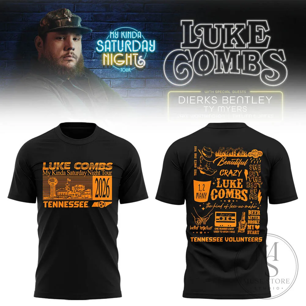 Luke Combs Neyland Stadium My Kinda Saturday Night Tour 2026 T-Shirt