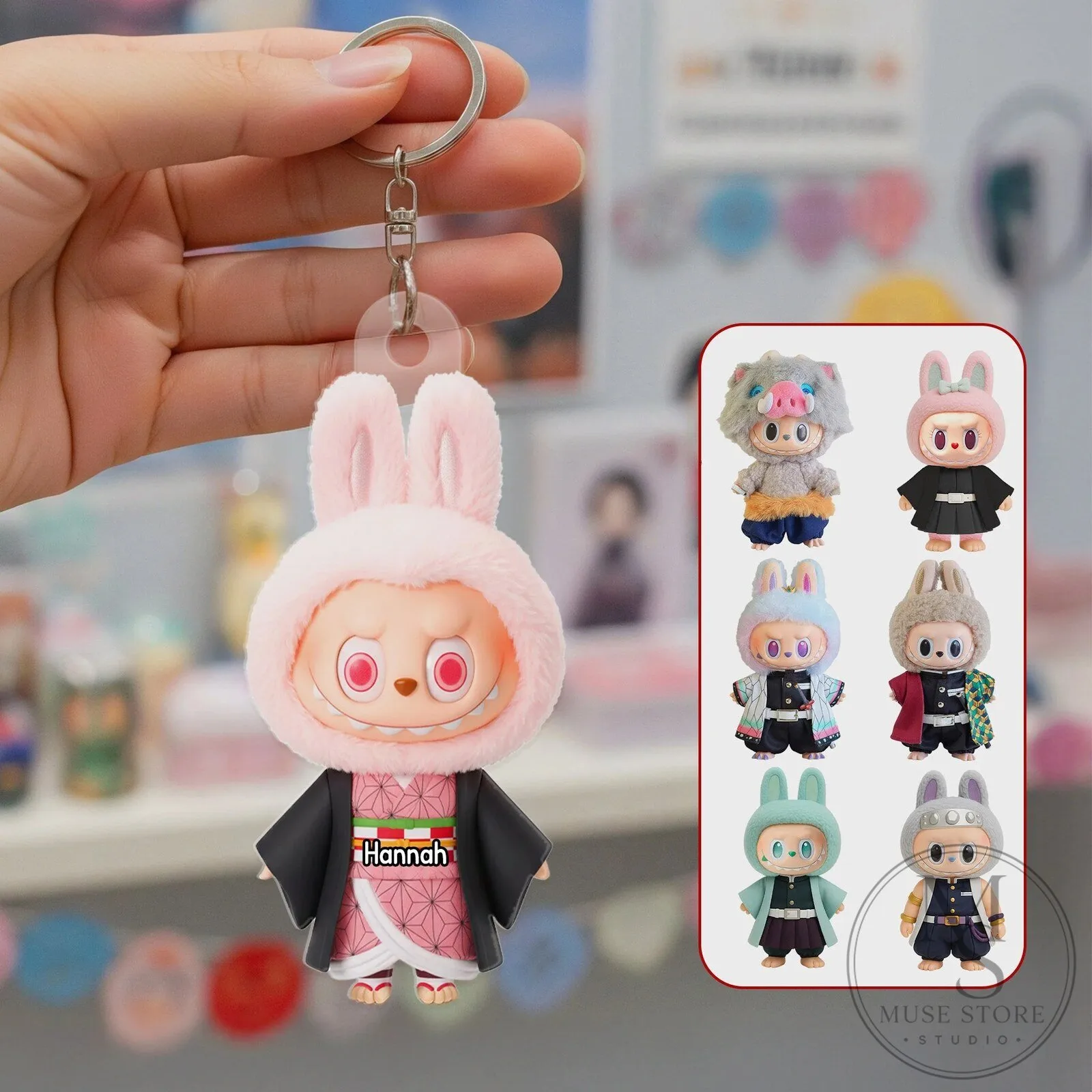 Demon Slayer Tanjiro Kamado Anime Character Keychain Collectible Figurine 6 Demon Slayer Tanjiro Kamado Anime Character Keychain Collectible Figurine