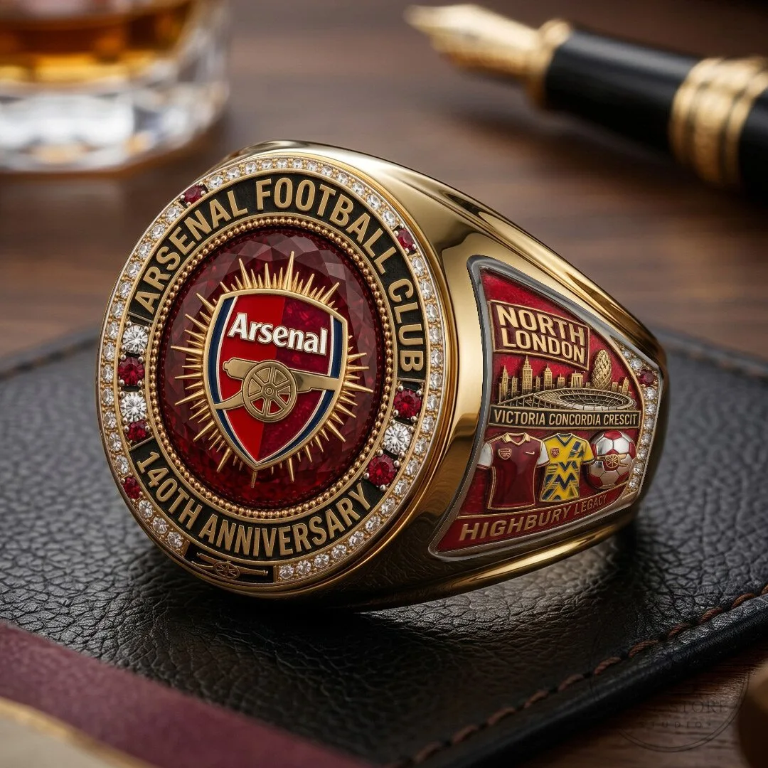 Arsenal Football Club 140th Anniversary North London Highbury Legacy Ring