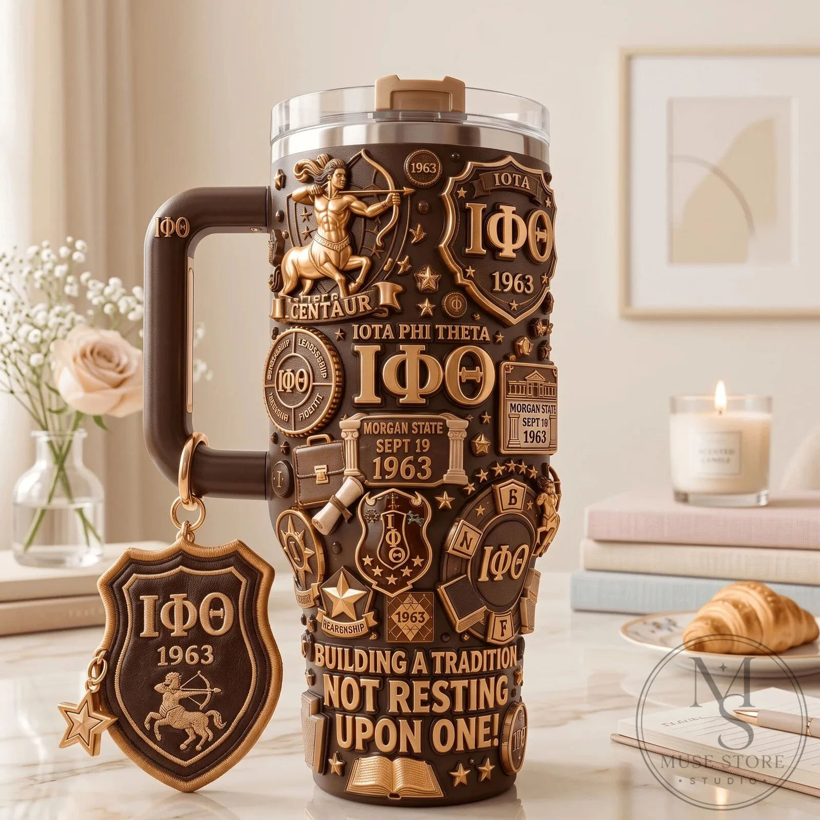 Iota Phi Theta Fraternity Morgan State University Tumbler with Handle 8 Iota Phi Theta Fraternity Morgan State University Tumbler with Handle