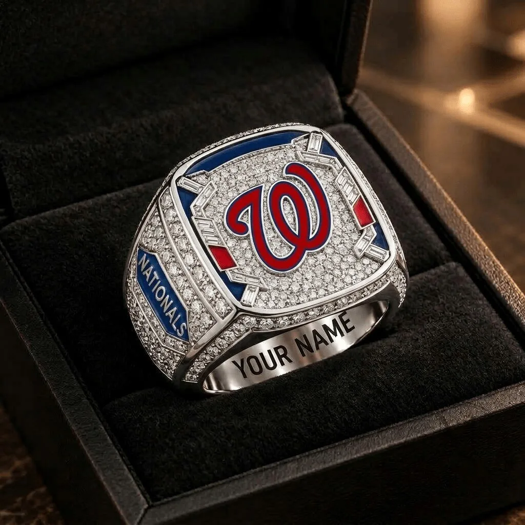 Washington Nationals Major League Baseball Championship Ring Custom Engraved