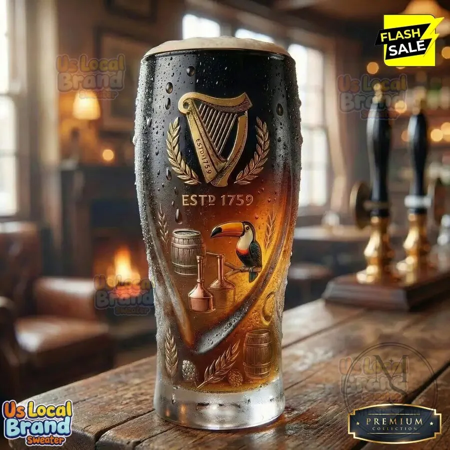 Guinness Brewery Established 1759 Heritage Pint Beer Drinking Glass 8 Guinness Brewery Established 1759 Heritage Pint Beer Drinking Glass