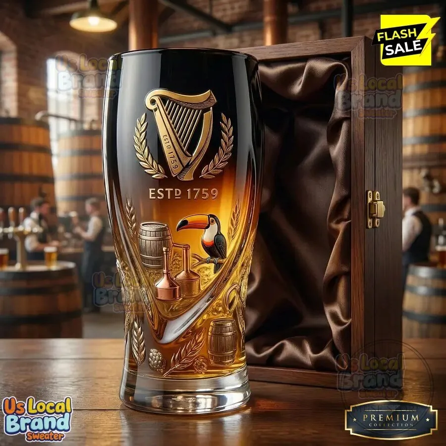 Guinness Brewery Established 1759 Heritage Pint Beer Drinking Glass 9 Guinness Brewery Established 1759 Heritage Pint Beer Drinking Glass