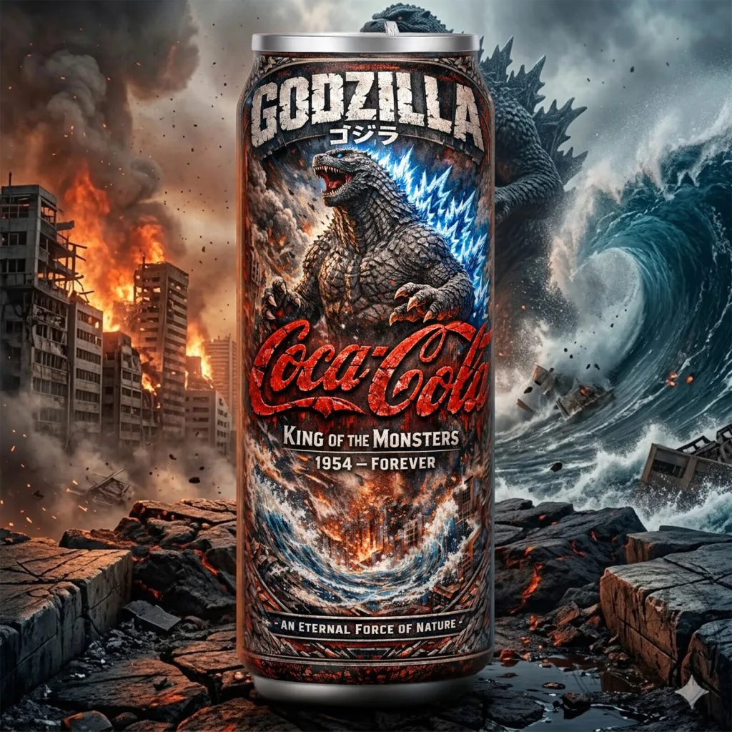 Godzilla King of the Monsters Coca Cola Can Shaped Insulated Tumbler Godzilla King of the Monsters Coca Cola Can Shaped Insulated Tumbler