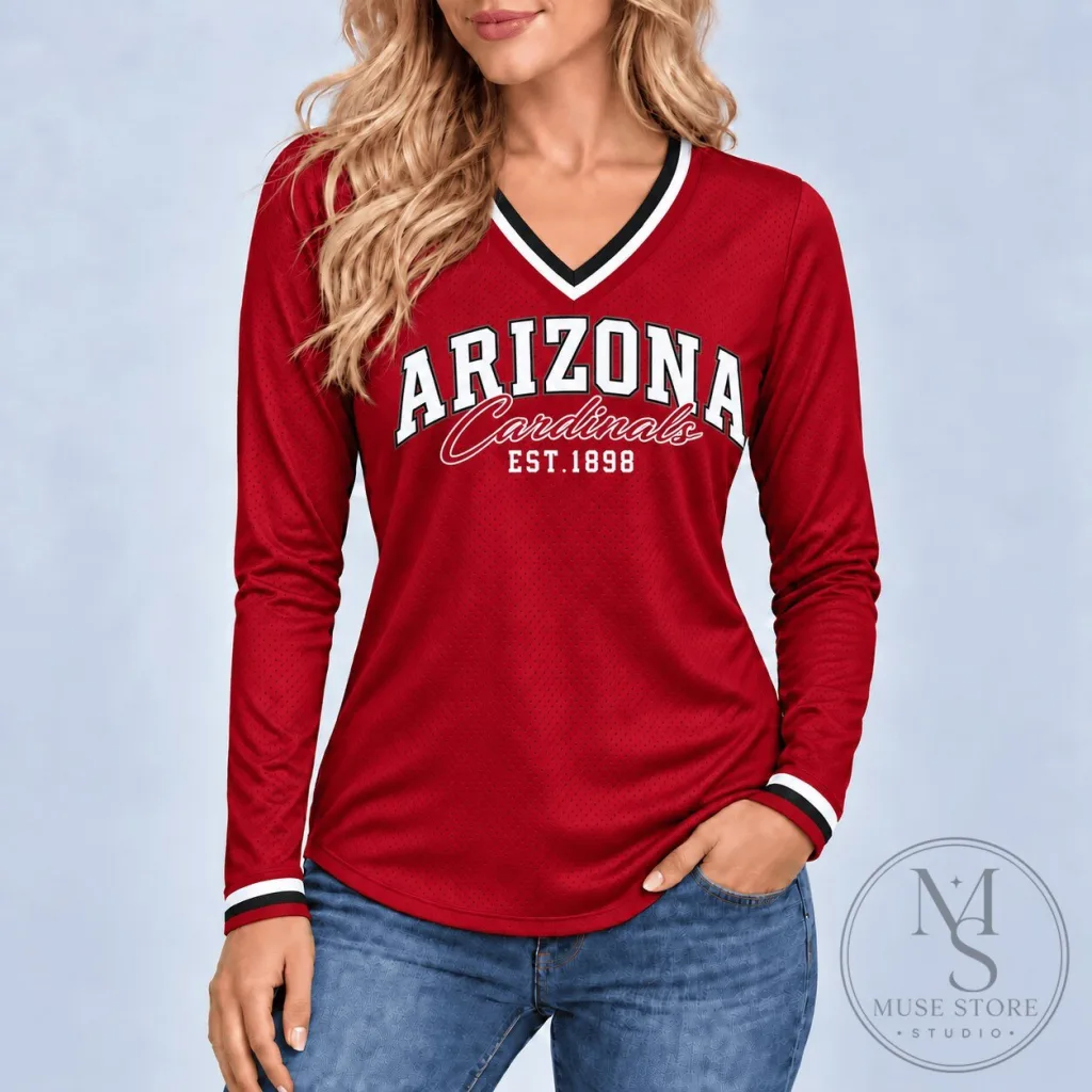 Arizona Cardinals Established 1898 Football Team Long Sleeve Shirt Arizona Cardinals Established 1898 Football Team Long Sleeve Shirt