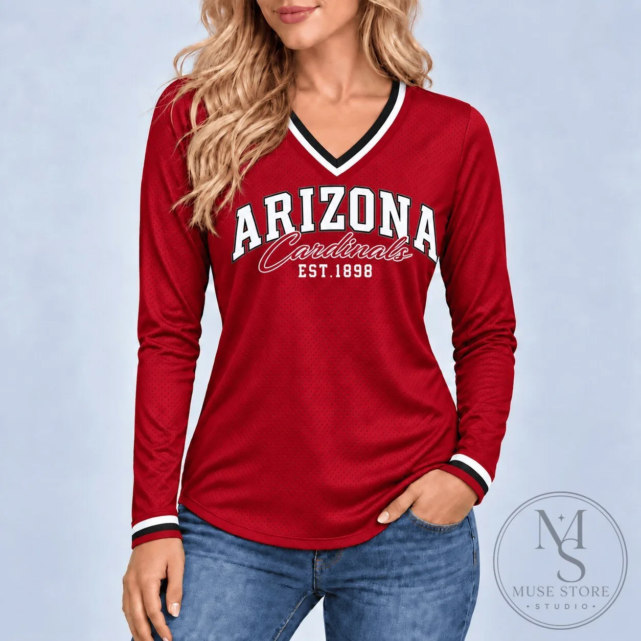 Arizona Cardinals Established 1898 Football Team Long Sleeve Shirt