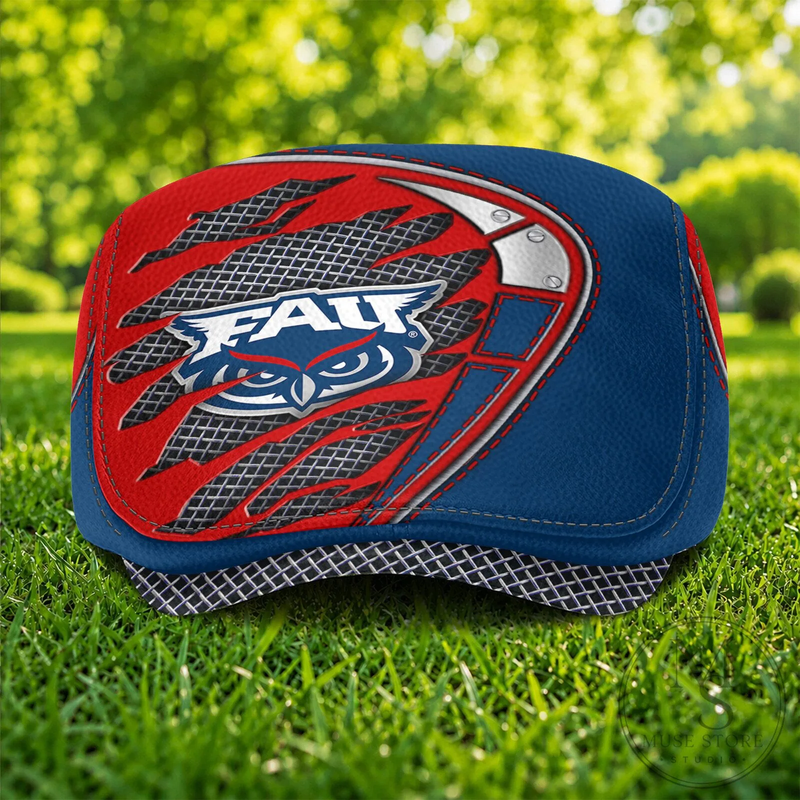 Florida Atlantic Owls NCAA College Football Team Logo Flat Cap Hat 10 Florida Atlantic Owls NCAA College Football Team Logo Flat Cap Hat