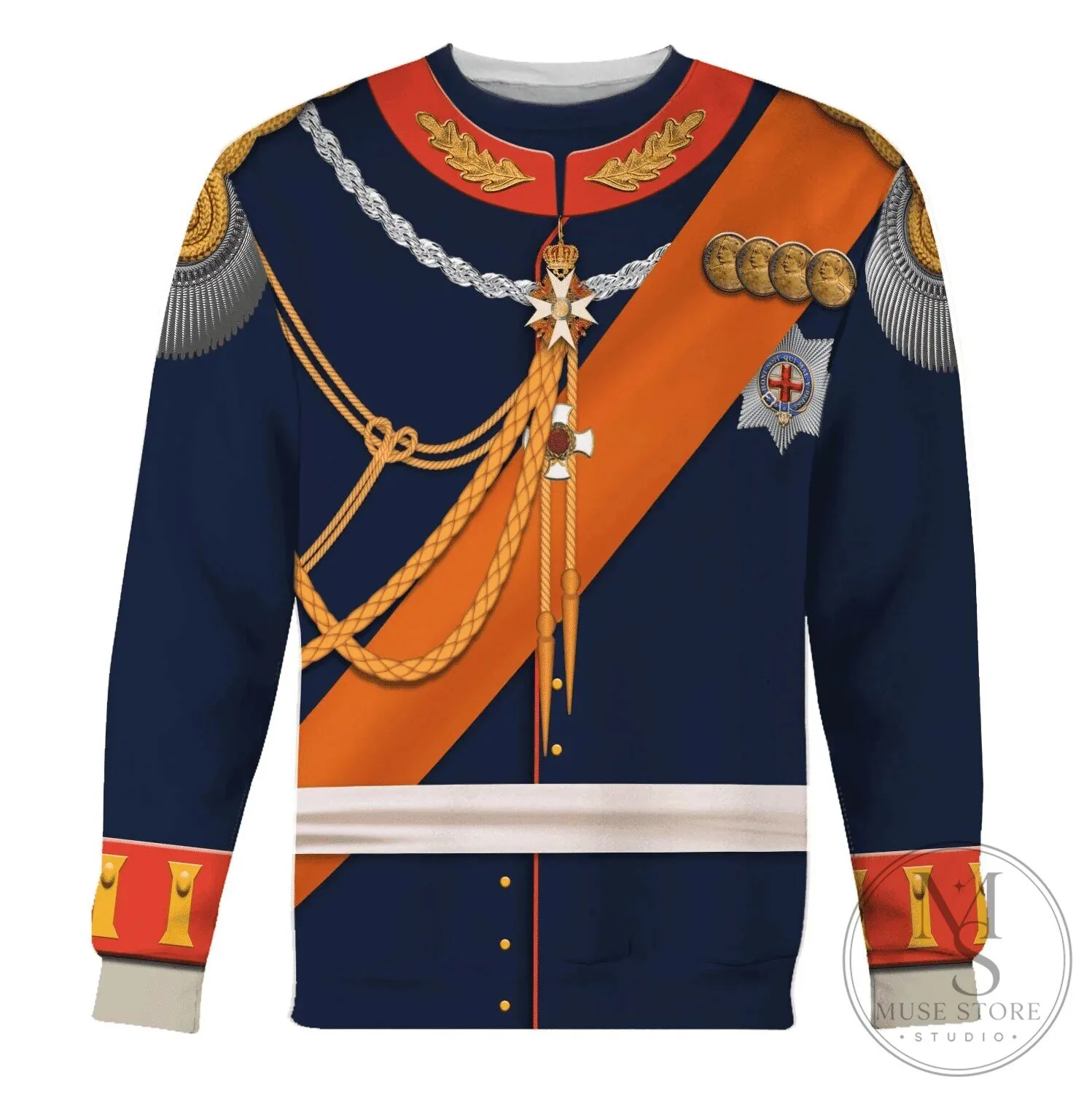 Wilhelm II German Emperor Military Uniform Hoodie 16 Wilhelm II German Emperor Military Uniform Hoodie