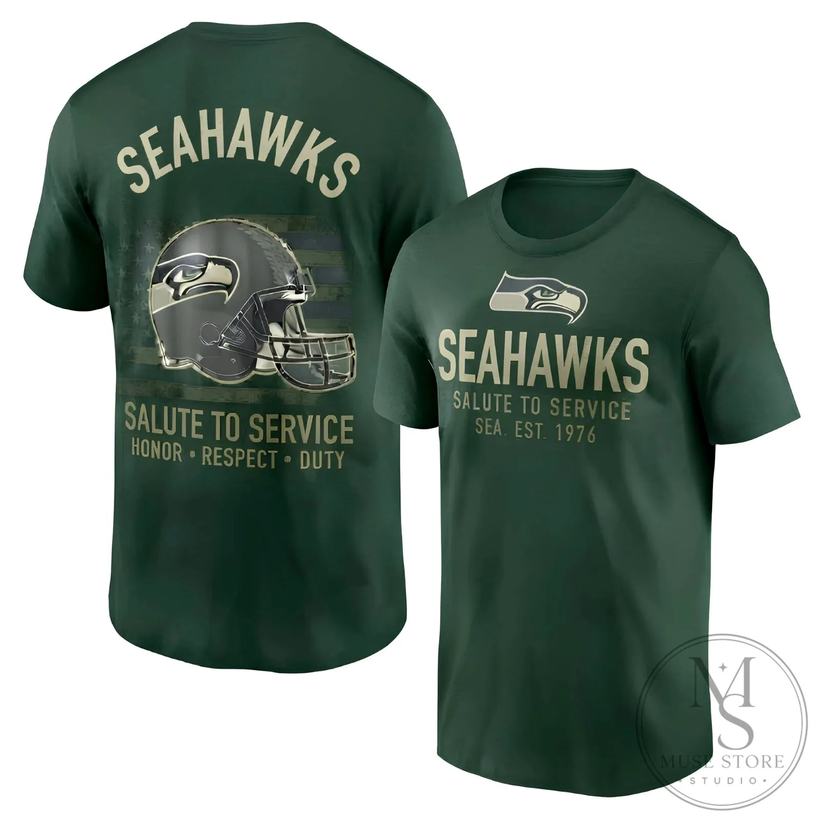 Military Appreciation T-Shirt for Seattle Seahawks Salute to Service 15 Military Appreciation T-Shirt for Seattle Seahawks Salute to Service