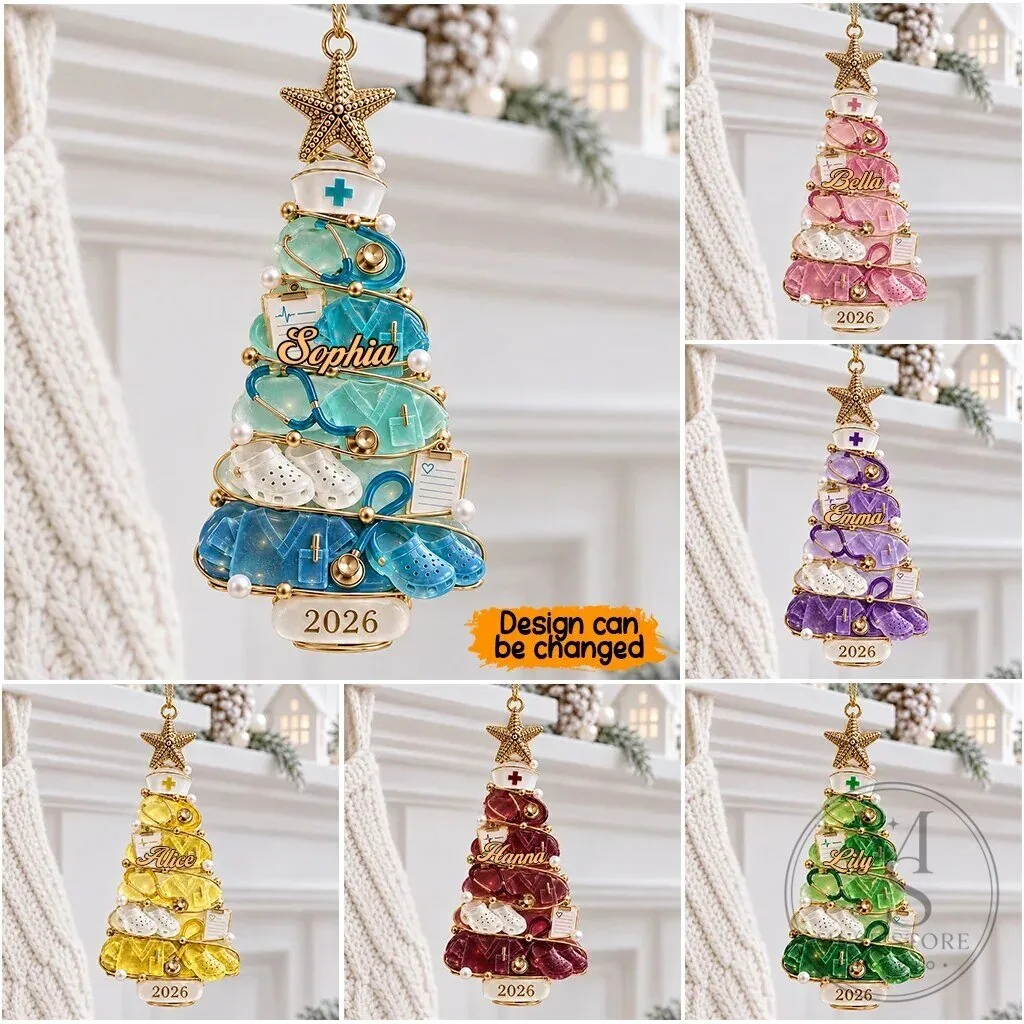 Personalized Nurse Life Christmas Tree Acrylic Ornament