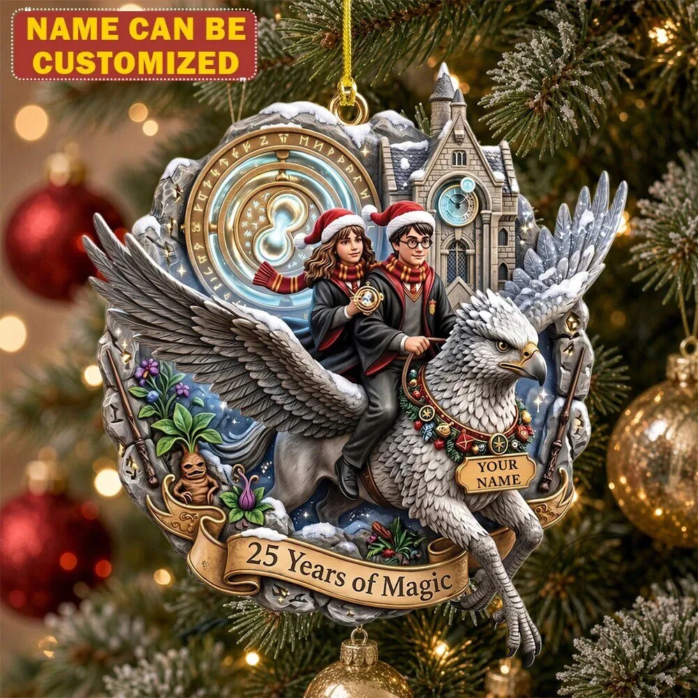 Harry Potter 25th Anniversary Personalized Christmas Tree Ornament