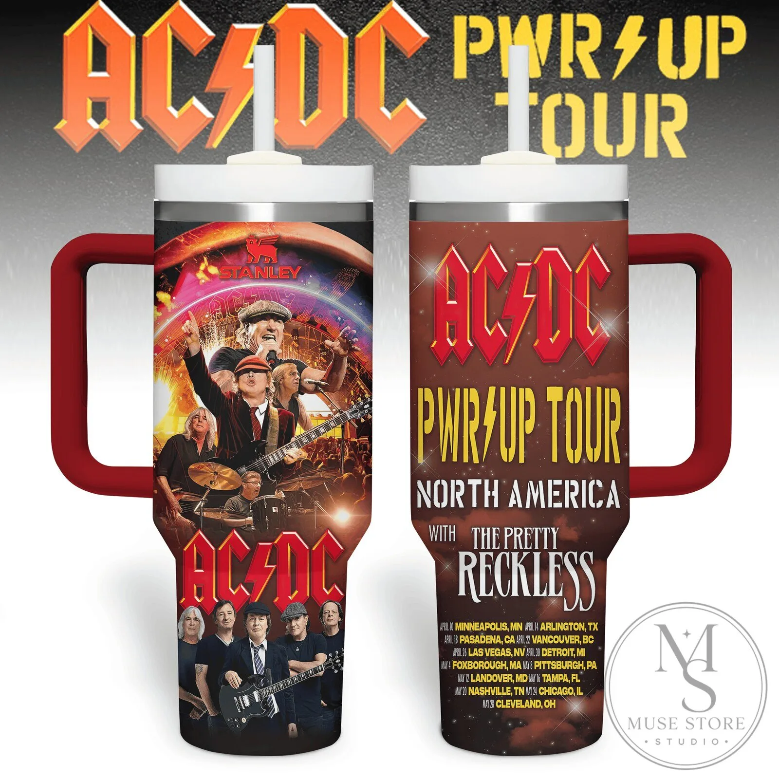 ACDC PWR UP Tour North America Stanley Tumbler