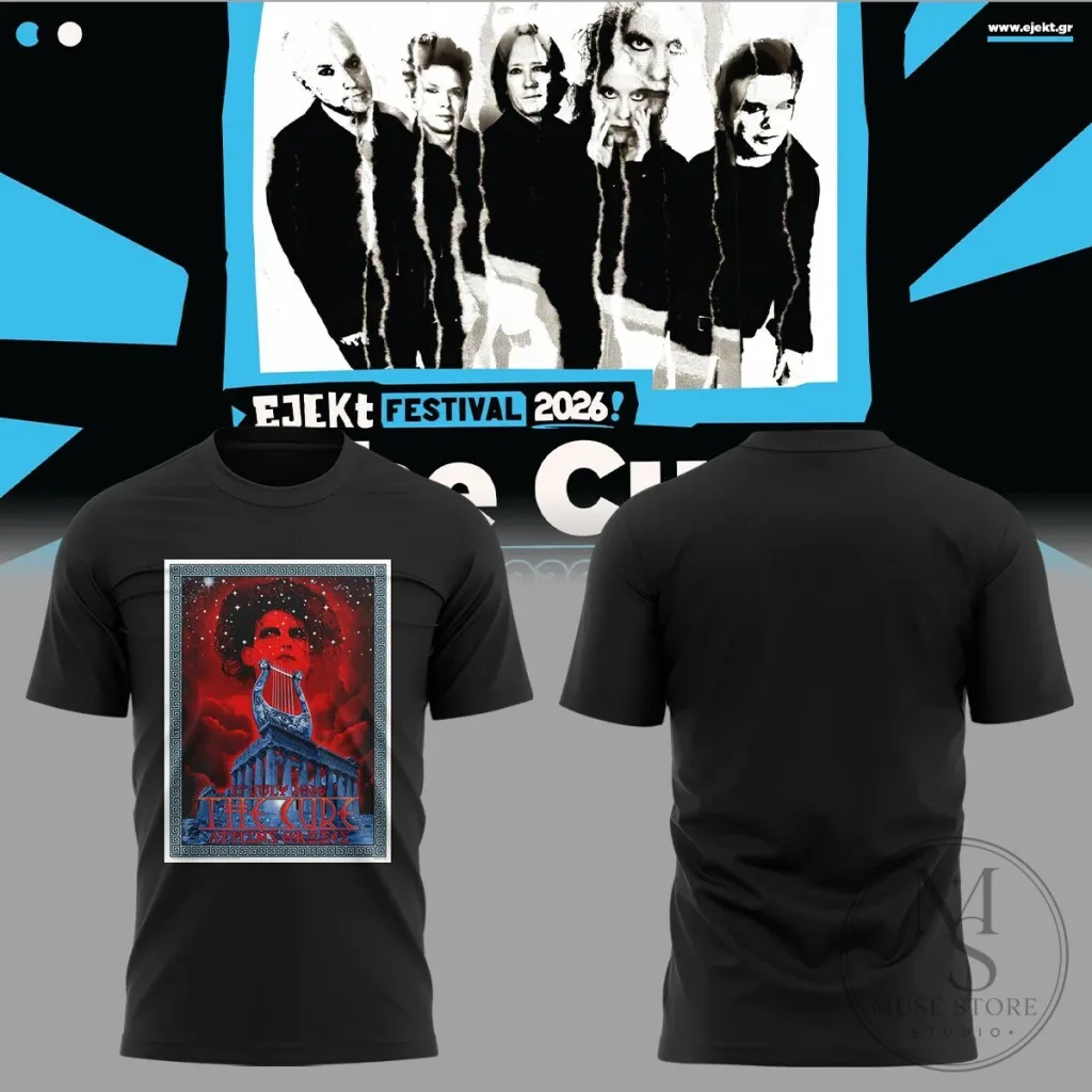 Ejekt Festival 2026 Athens Greece Music Event Black T-Shirt Ejekt Festival 2026 Athens Greece Music Event Black T-Shirt