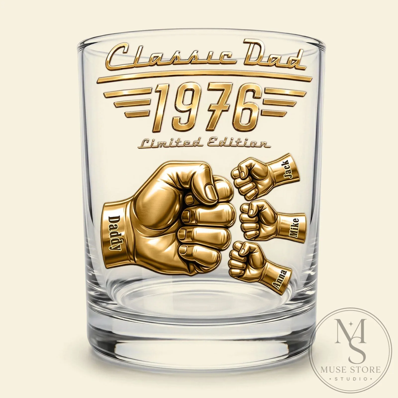 Personalized Classic Dad 1976 Limited Edition Whiskey Glass for Father's Day 8 Personalized Classic Dad 1976 Limited Edition Whiskey Glass for Father