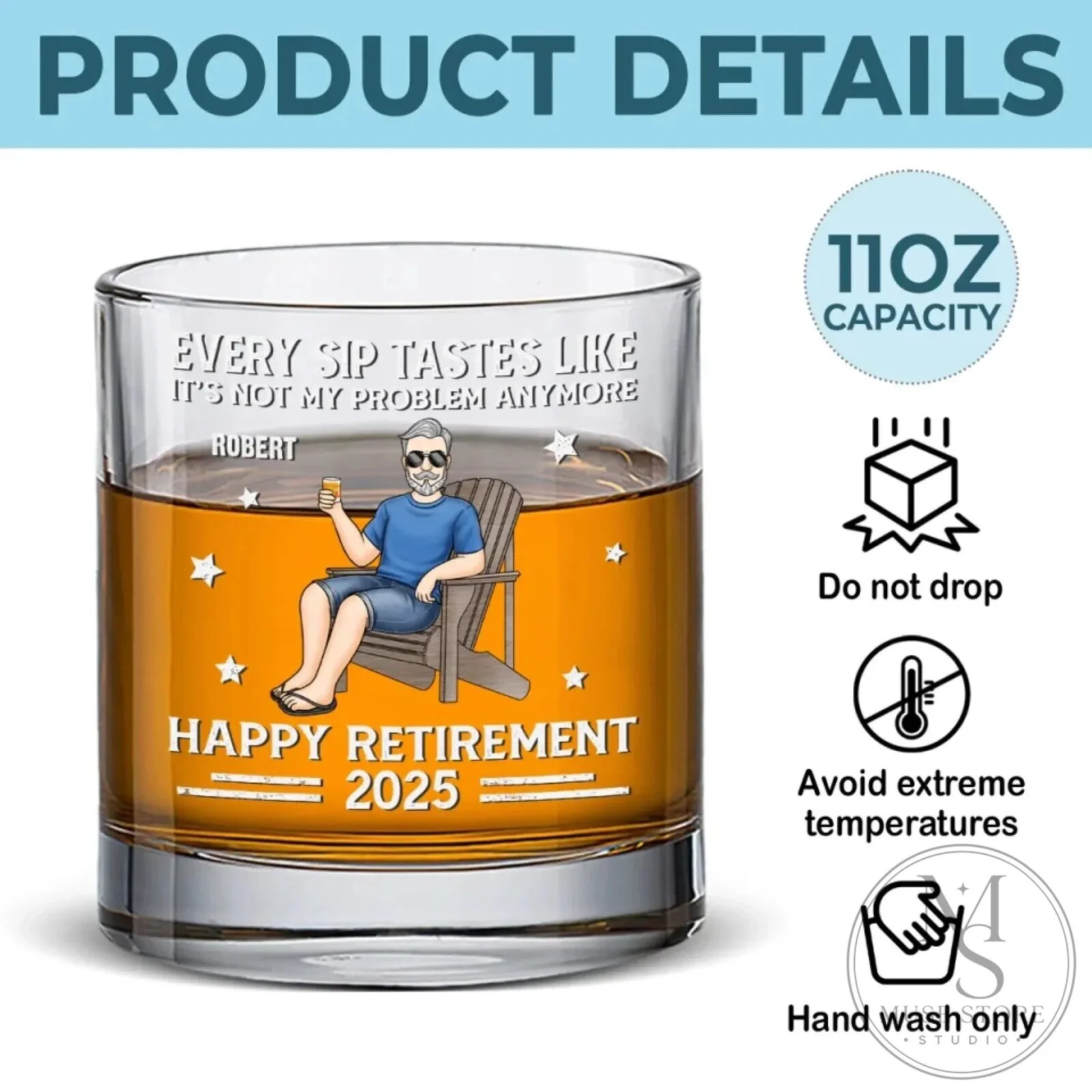 Personalized Classic Dad 1976 Limited Edition Whiskey Glass for Father's Day 9 Personalized Classic Dad 1976 Limited Edition Whiskey Glass for Father