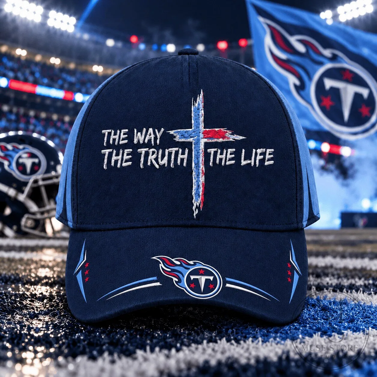 Tennessee Titans The Way The Truth The Life Faith Embroidered Baseball Cap Hat 5 Tennessee Titans The Way The Truth The Life Faith Embroidered Baseball Cap Hat