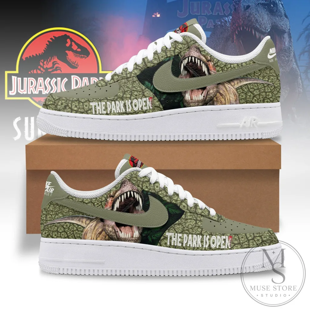 Jurassic Park Dinosaur The Park Is Open Movie Fan Shoes Jurassic Park Dinosaur The Park Is Open Movie Fan Shoes