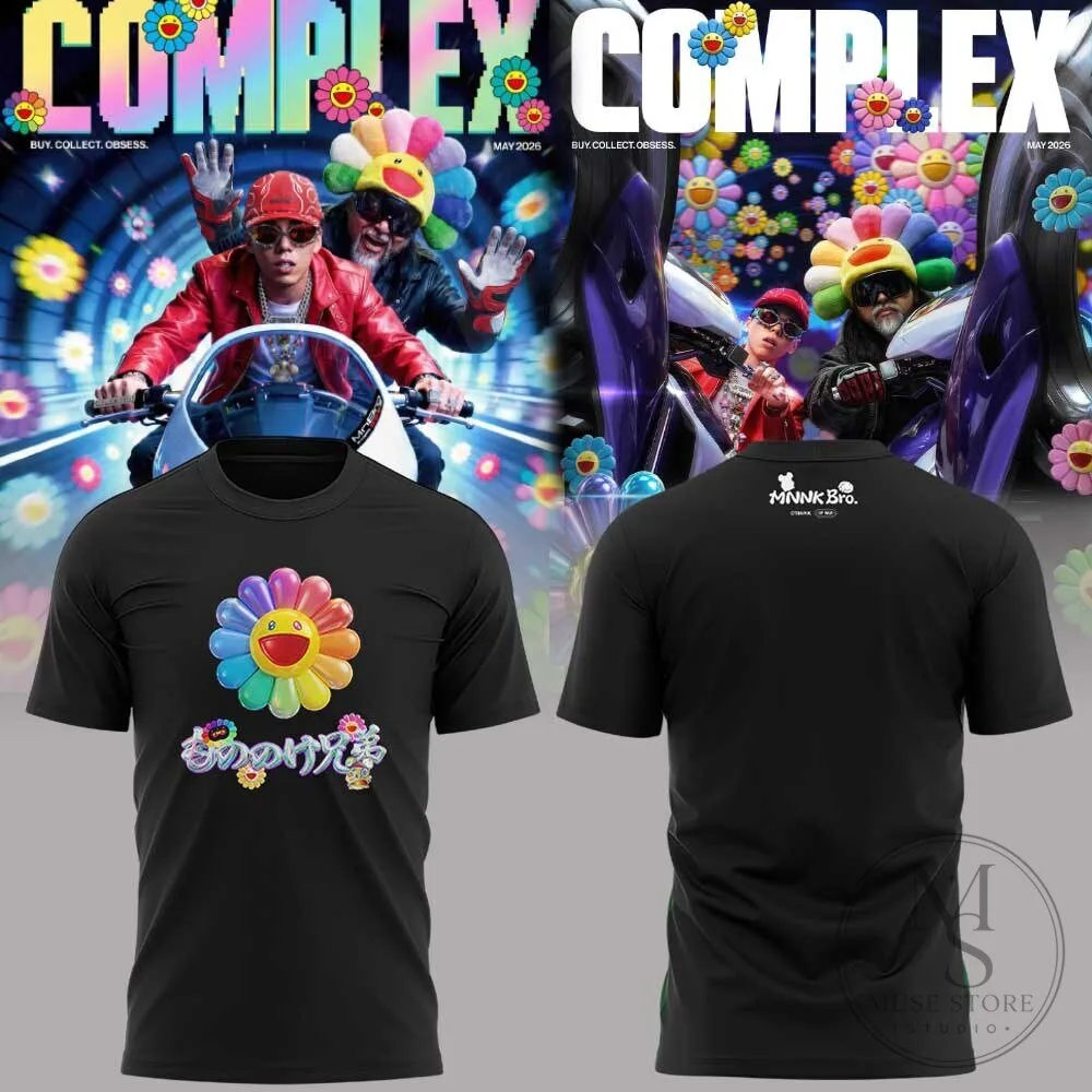 Takashi Murakami Flower Black Graphic T-Shirt