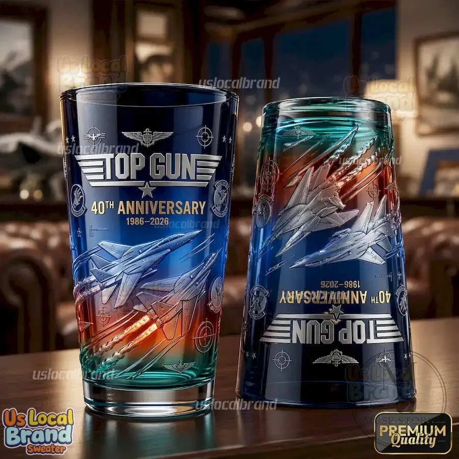 Top Gun 40th Anniversary Collectible Pint Glass 9 Top Gun 40th Anniversary Collectible Pint Glass