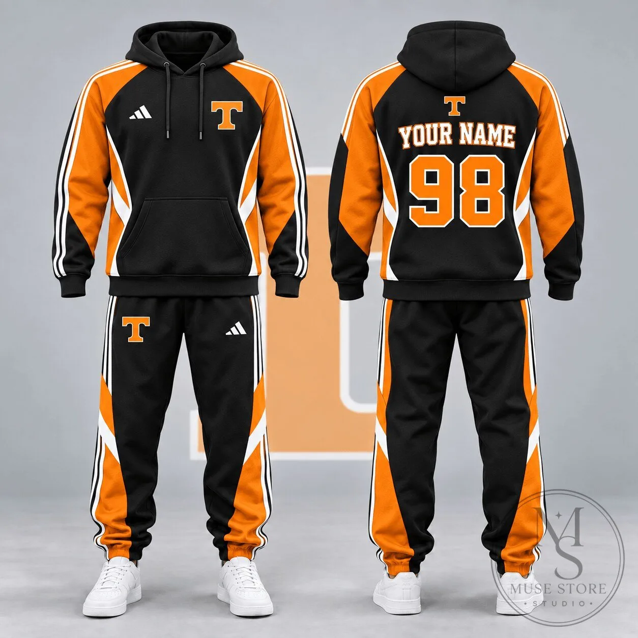 Tennessee Volunteers Personalized Game Day Performance Hoodie and Jogger Set