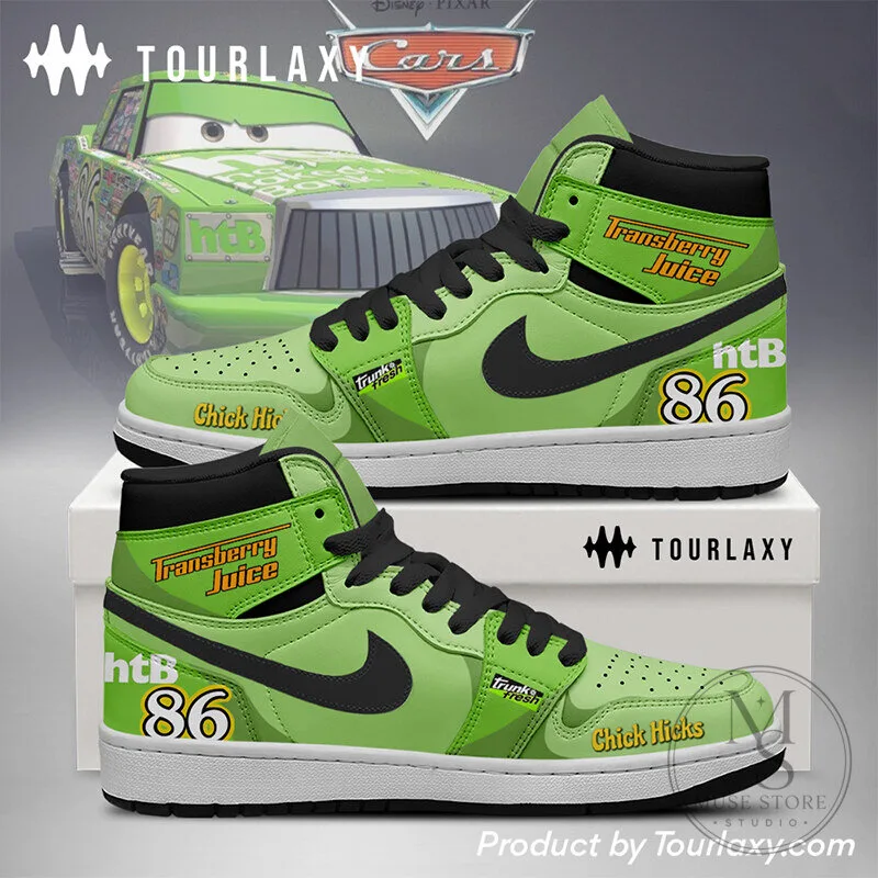 Chick Hicks Transberry Juice Disney Pixar Cars High-Top Sneakers