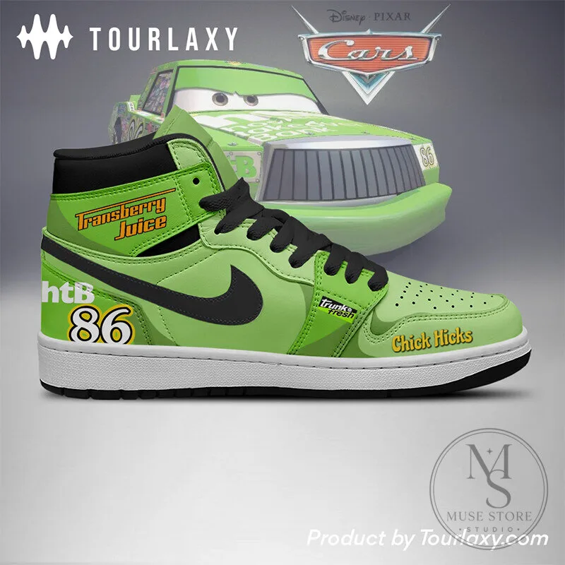 Chick Hicks Transberry Juice Disney Pixar Cars High-Top Sneakers 9 Chick Hicks Transberry Juice Disney Pixar Cars High-Top Sneakers