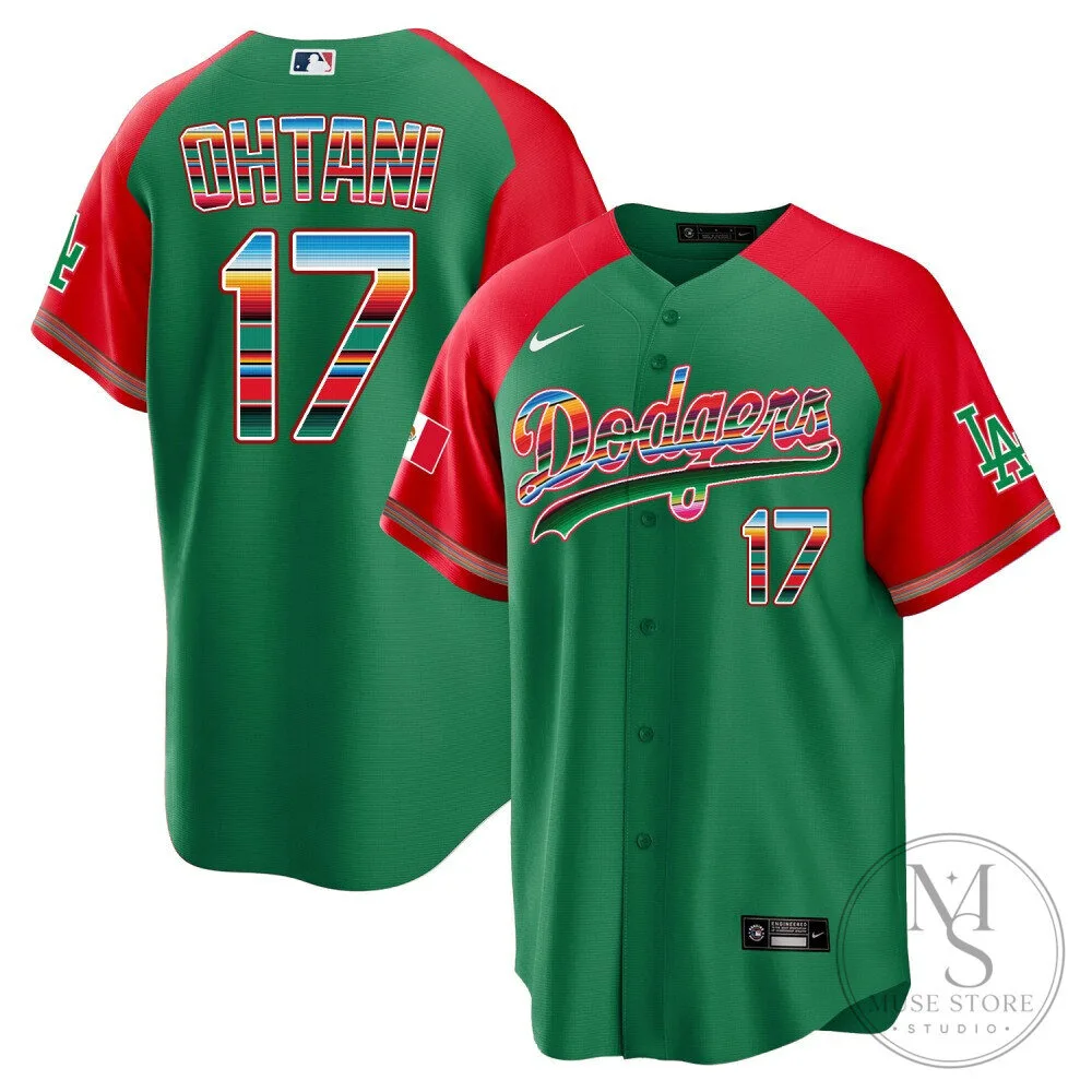 Los Angeles Dodgers Shohei Ohtani Mexico Alternate Baseball Jersey 9 Los Angeles Dodgers Shohei Ohtani Mexico Alternate Baseball Jersey